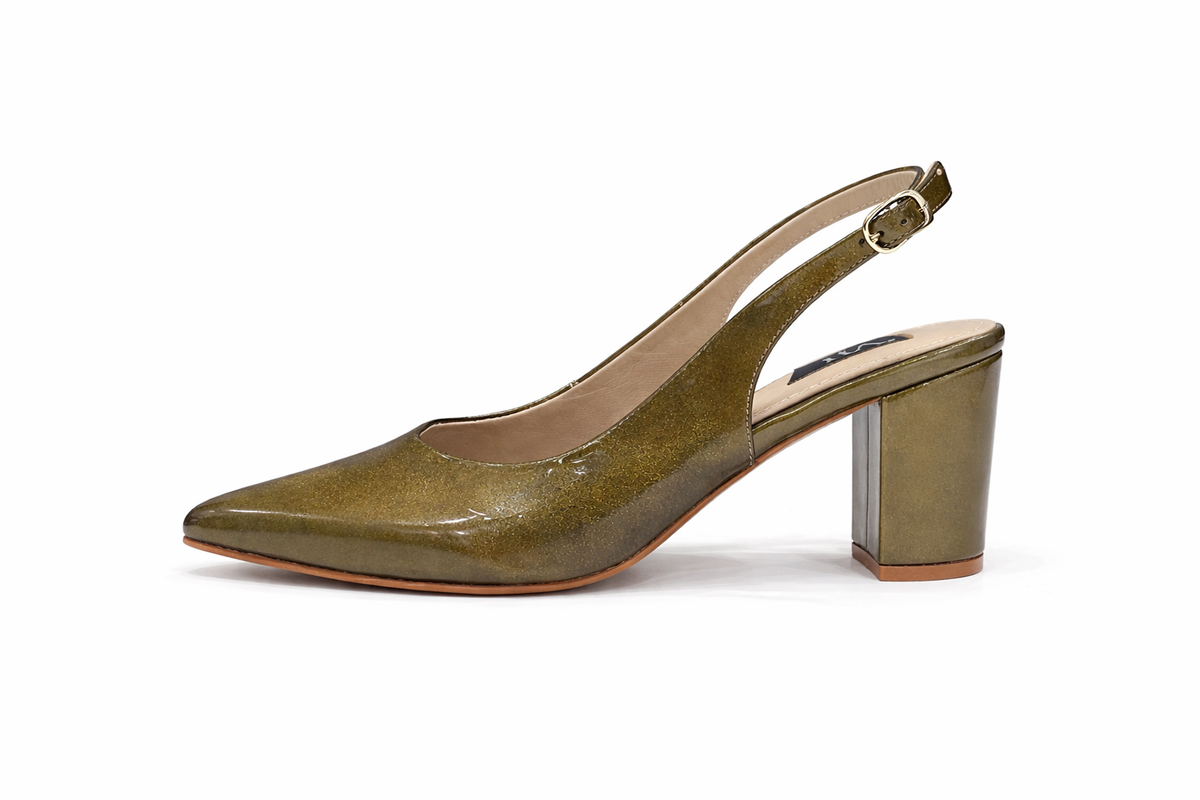Zapato Stiletto destalonado con taco ancho Vilma