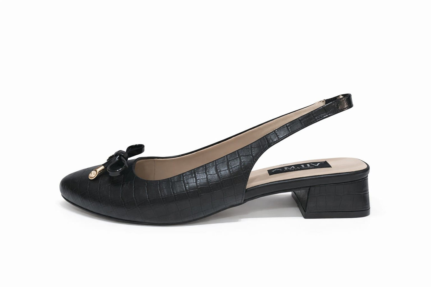 Zapato sling back negro