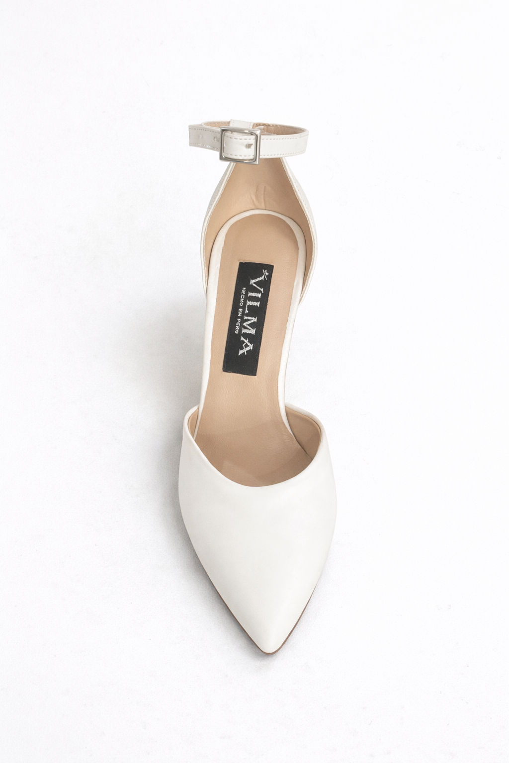 Zapato novia taco x9 cm ancho Vilma