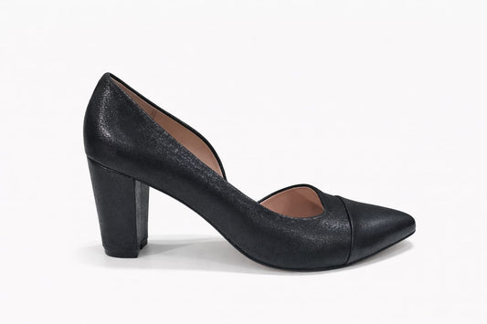 Stiletto dorsay premium tacón grueso 7 cm