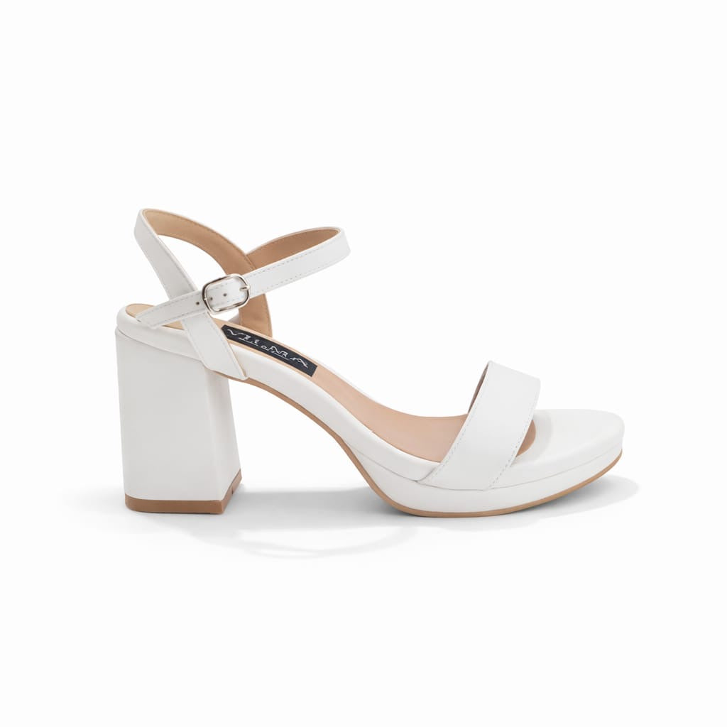 Zapato ivory taco x7 cm