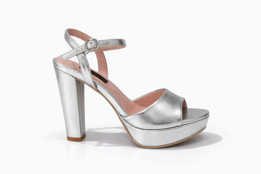 Sandalia Amalfi para mujer Plateado Light