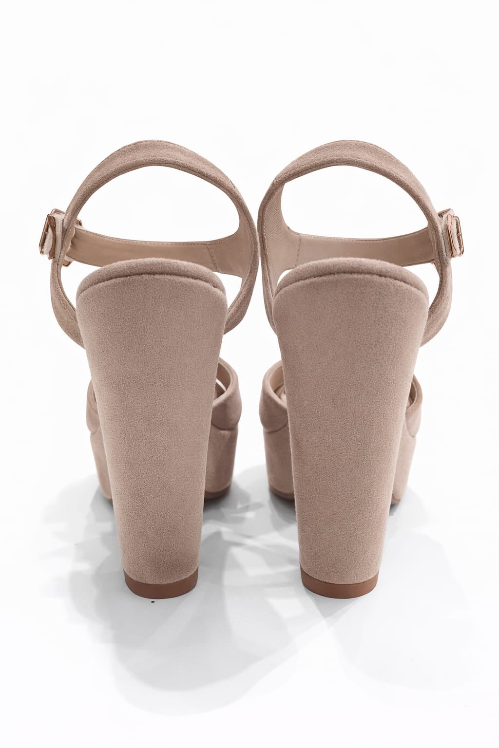 SANDALIA ORTOPÉDICA CRUZADA TACÓN 12CM BEIGE SUEDE