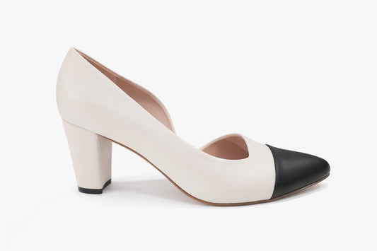 Stiletto dorsay tacón grueso 7cm