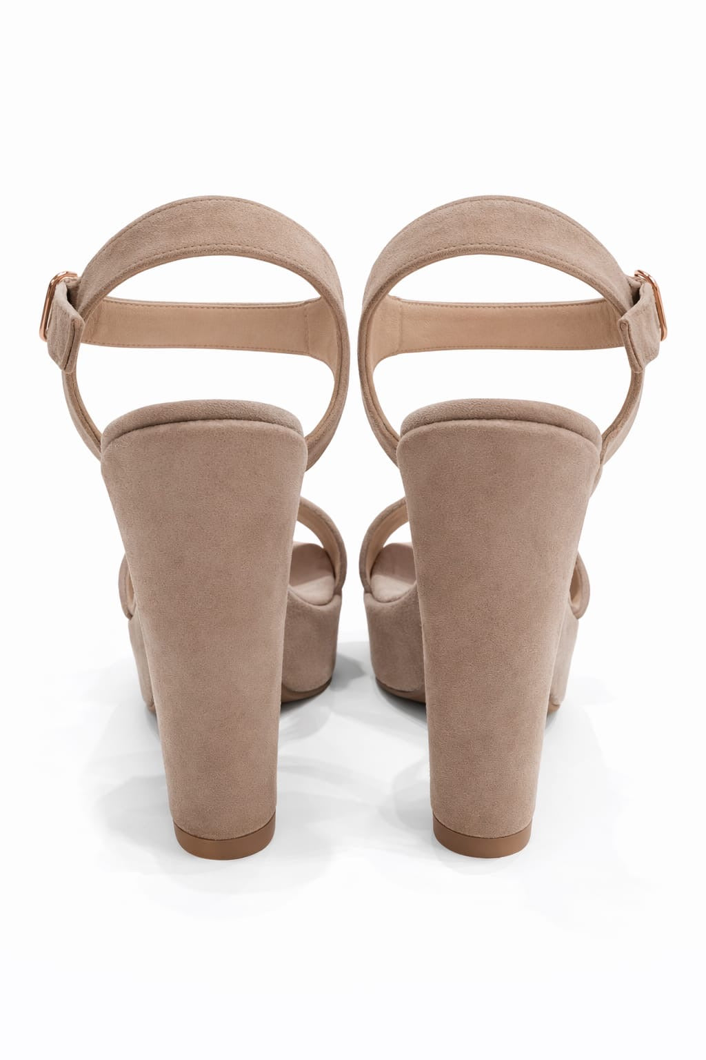 SANDALIA ORTOPÉDICA TIRA TACÓN 12CM BEIGE SUEDE