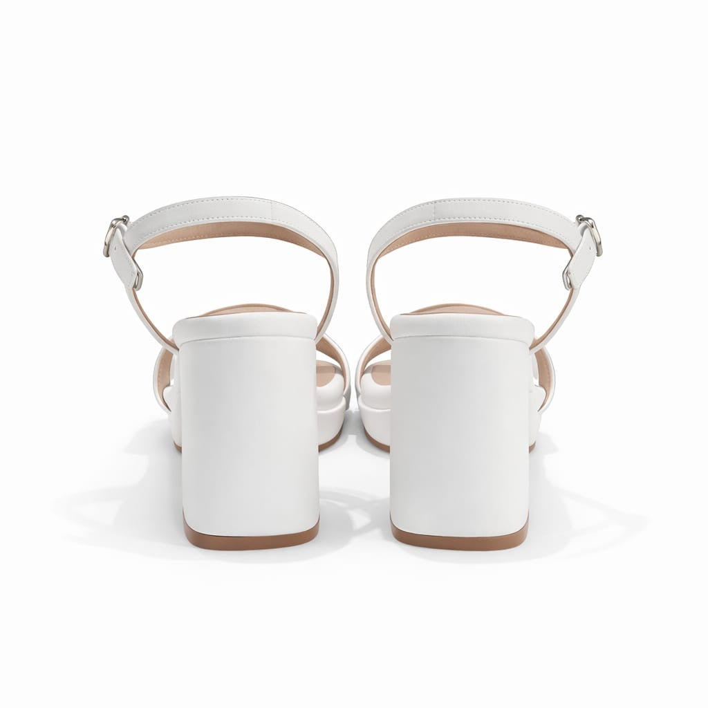 Zapato ivory taco x7 cm