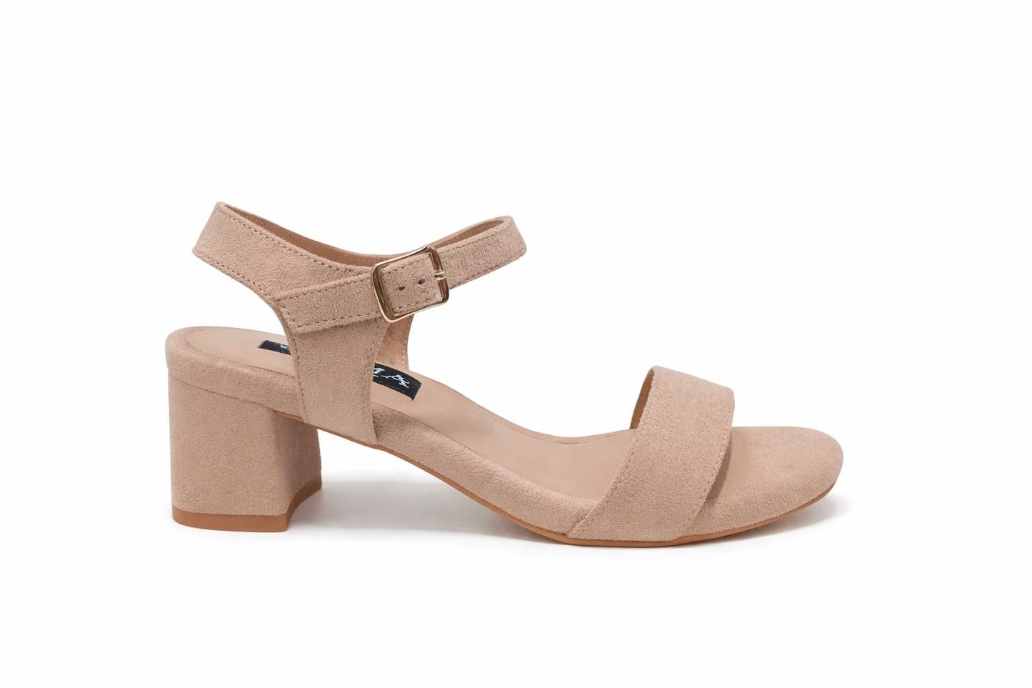 Sandalia Taco x5 Sueder Beigue