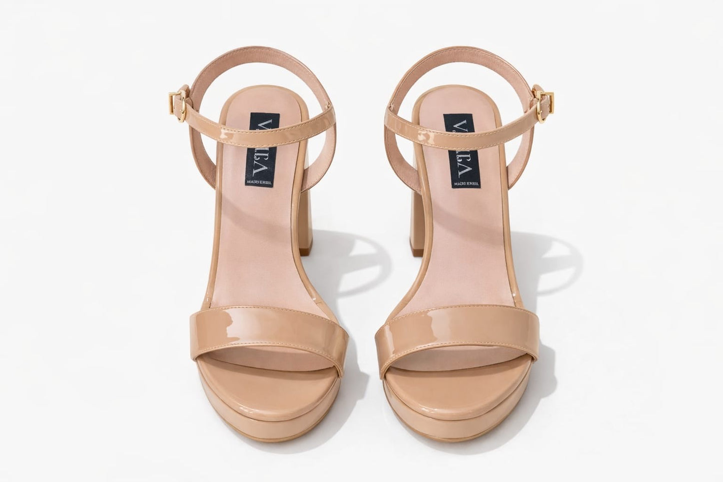 Sandalia Capri para mujer Galleta Charol