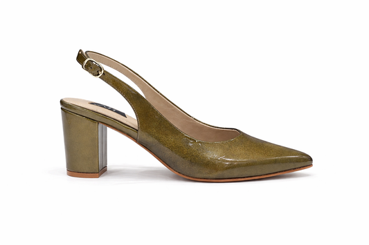 Zapato Stiletto destalonado con taco ancho Vilma