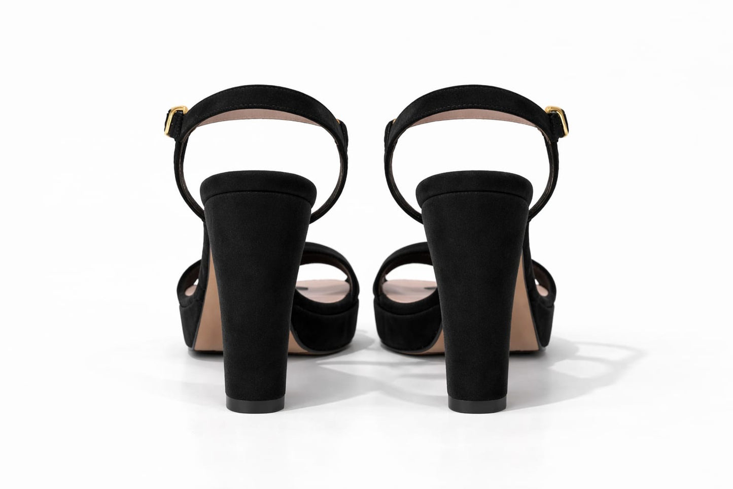 Sandalia Capri para mujer Negro Suede