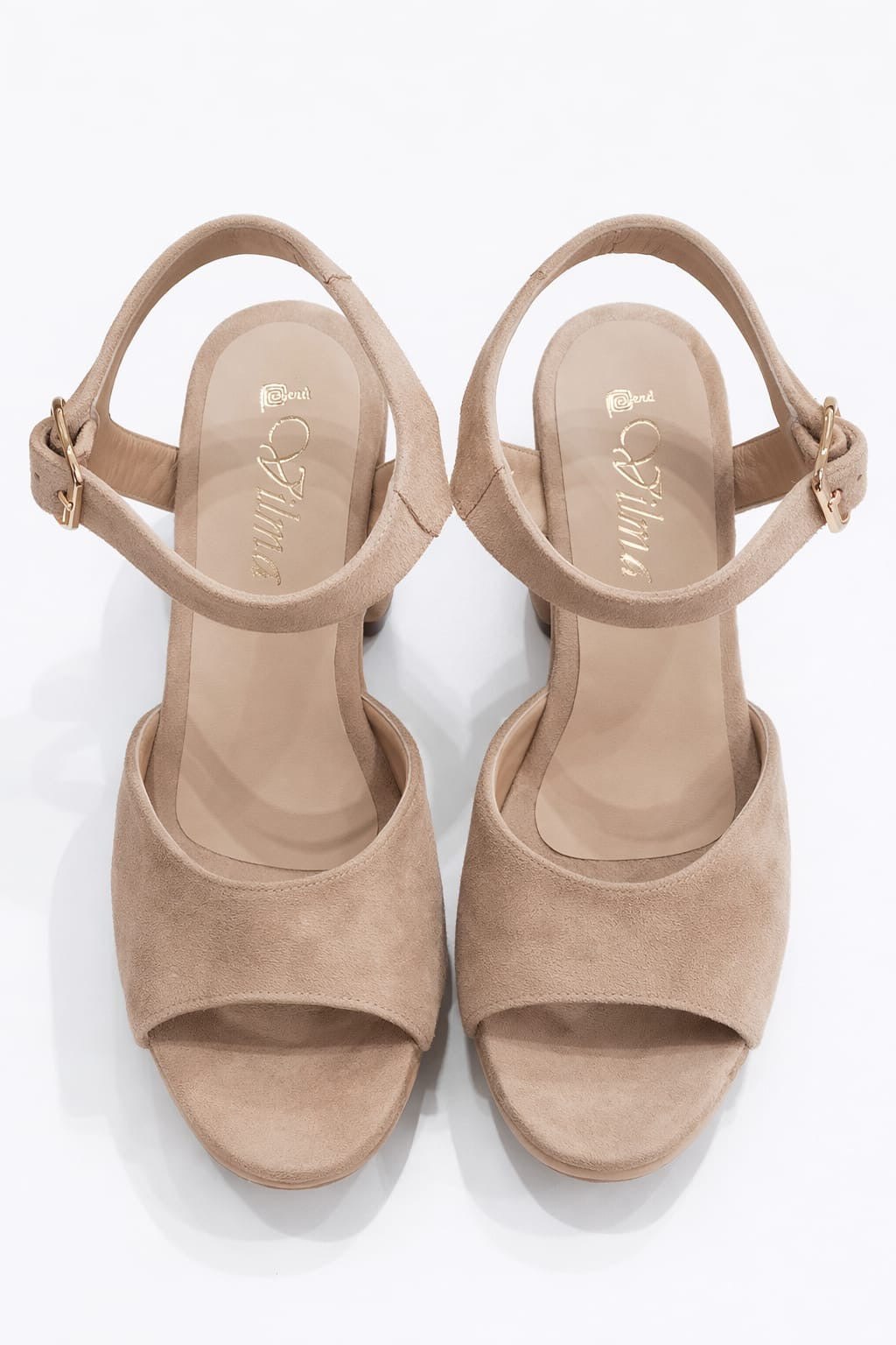 SANDALIA ORTOPÉDICA CAPELLADA TACÓN 7CM SUEDE BEIGE