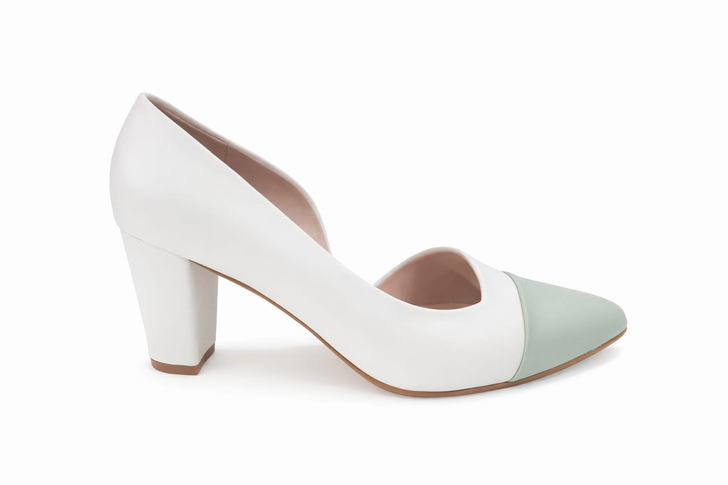 Stiletto dorsay tacón grueso 7cm