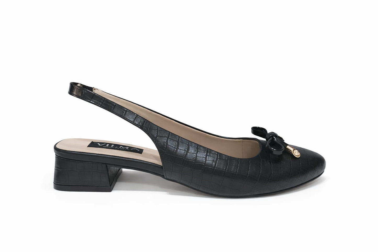 Zapato sling back negro