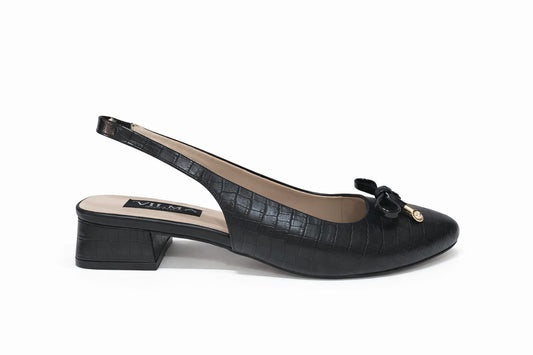 Zapato sling back negro