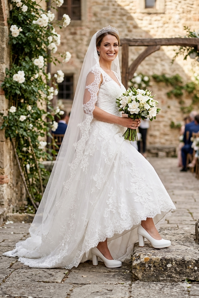 Zapato bridal correa taco 7cm SOLO TALLA 7
