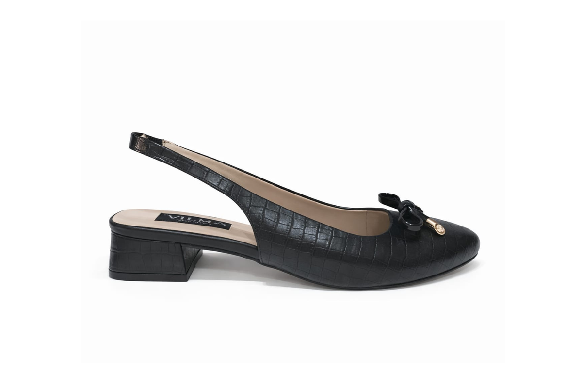 Zapato sling back negro
