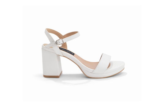 Zapato ivory taco x7 cm