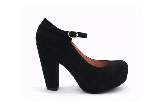 Calzado VERSAILLES ORTOPEDICO sueder negro taco x12