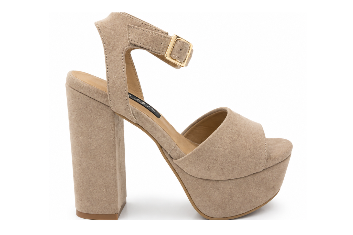 Sandalia Tacón x15 Sueder Beigue