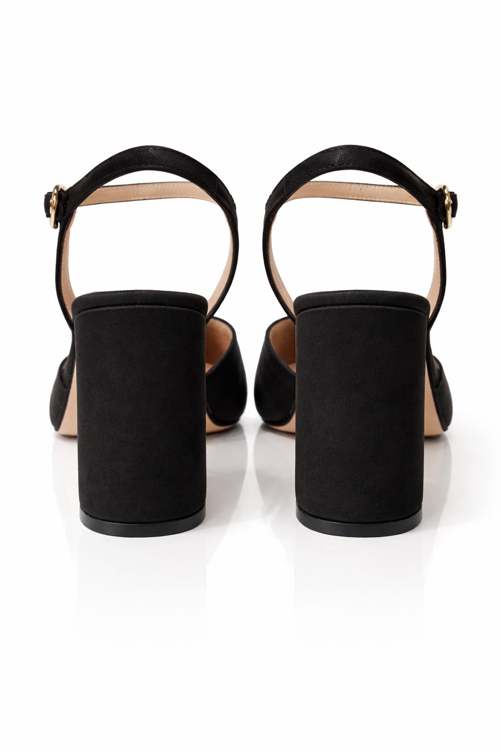 Zapato Stiletto destalonado Vilma seda negro