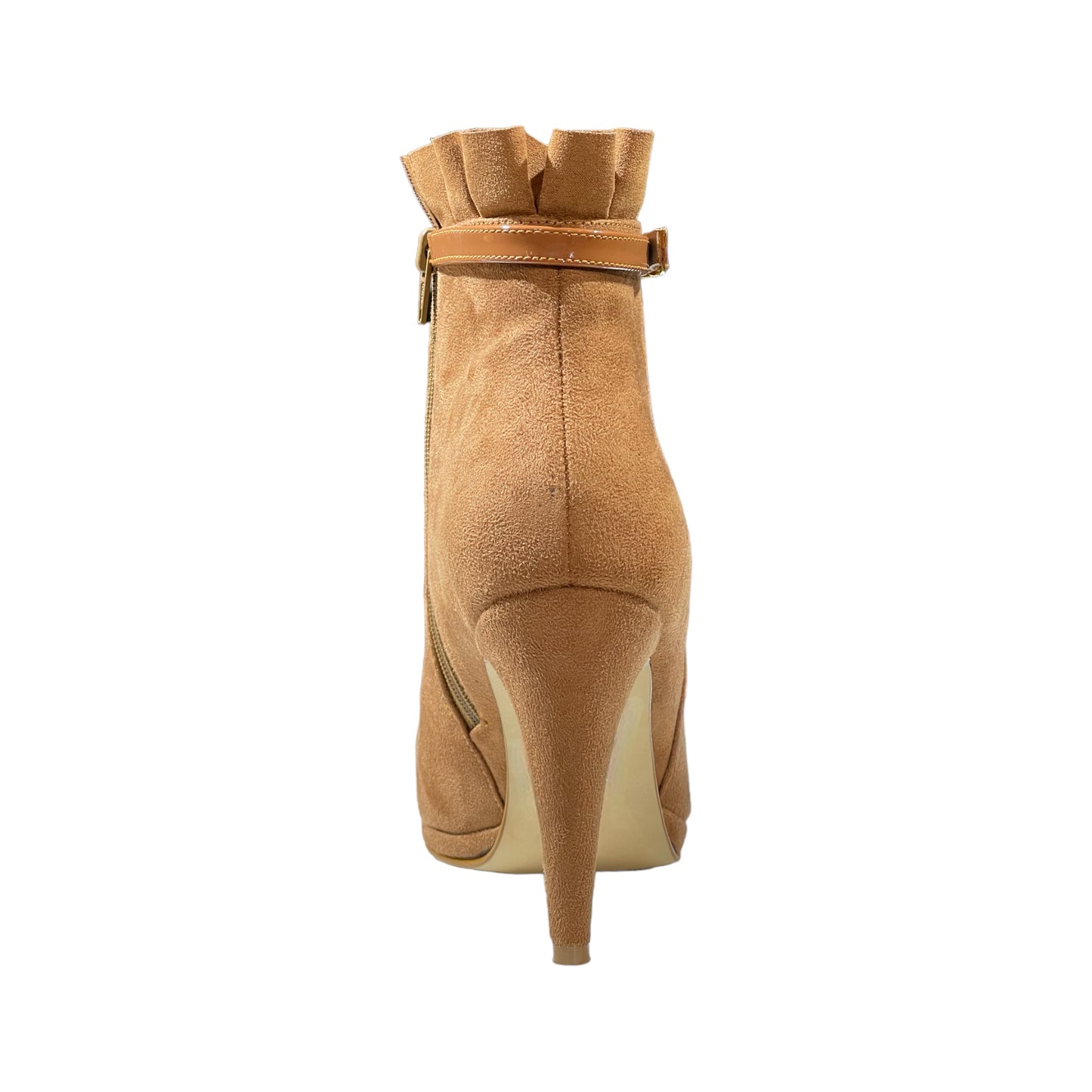 BOTIN STILETTO SUEDER CAMEL - TACO 9